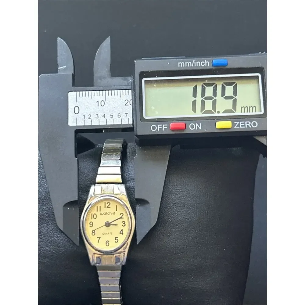Watch It Two Tone Women’s Stretch Band Quartz Watch